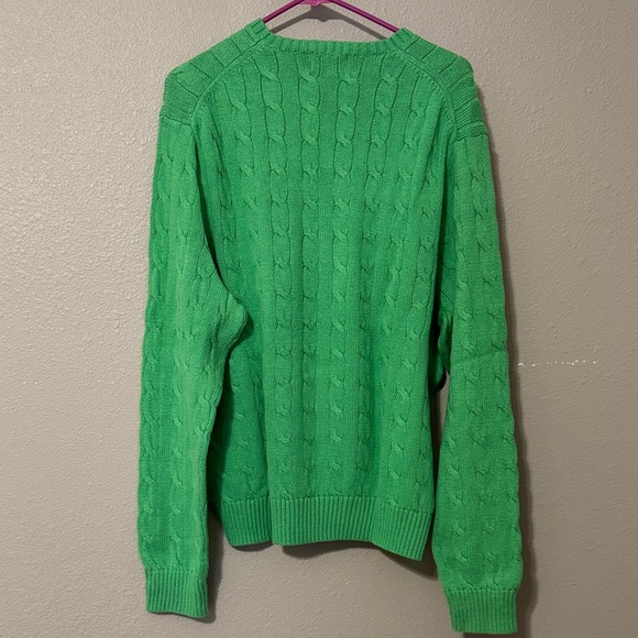 Polo by Ralph Lauren Vibrant Green Crewneck Sweater - Picture 3 of 5